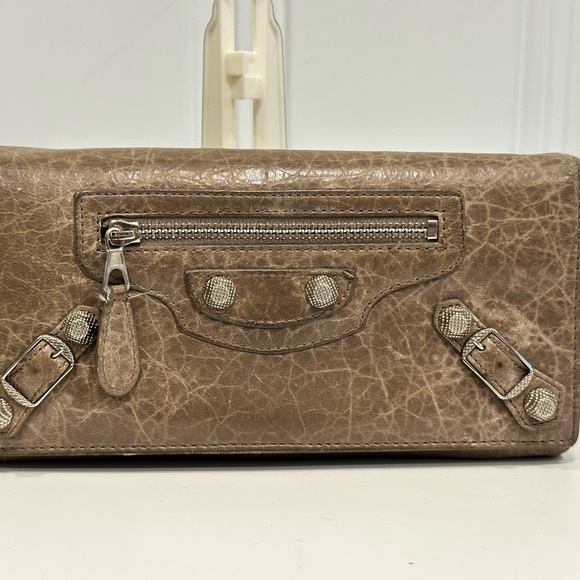 BALENCIAGA Leather Printed Continental Wallet - Picture 12 of 12